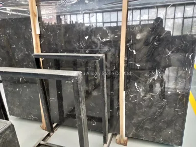 Acid Pickling China Century Black Ice Marble Tles for Wall /Floor