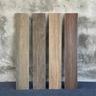 Wood Like Ceramic Porcelain Tiles Floor Dirty Color Matt Floor Tiles for Bedroom