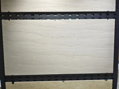 600*600/ 800*800/ 600*1200/ 750*1500mm Travertine Porcelain Tiles Outdoor White/Beige/Light Gray/ Dark Gray Tiles
