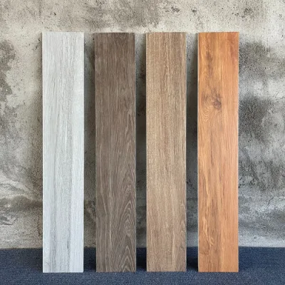 Wood Like Ceramic Porcelain Tiles Floor Dirty Color Matt Floor Tiles for Bedroom