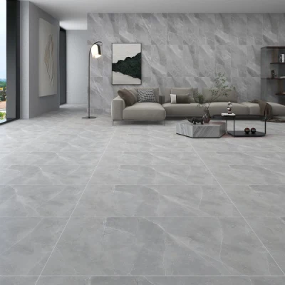 Grey Glazed Porcelain Floor Tiles for Interior Living Room and Bathroom Walls Porcelanato 60X120