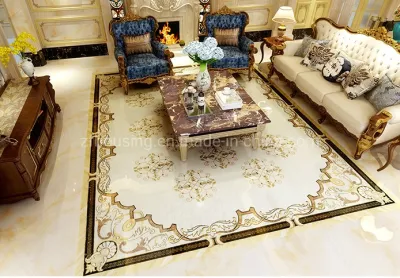 Commercial Hotel or Shopping Mall Porcelain Polished Glazed Ceramic Floor Carpet Tile for Building Materials Zf-TF-057