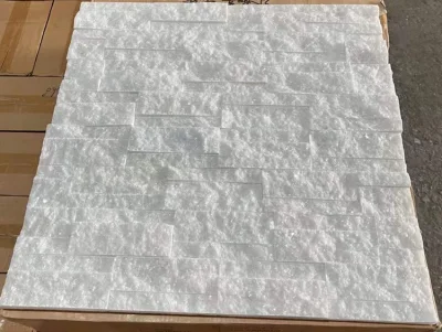 Decorative Stone Pure White Quartzite Wall Tiles