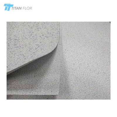 ESD PVC Tiles Flooring White Grey 2mm Thickness 600*600 Anti-Static Tiles