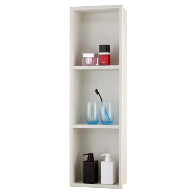 Hot Sell Shower Wall Room Rectangle Recessed Shelves Quartz Stone Bathroom Niche