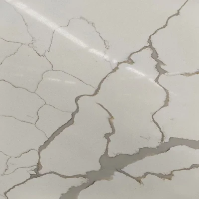 Wholesale Floral White Marble Stone Flooring Big Slab Tile for Bathroom Quartz Stone Slabs