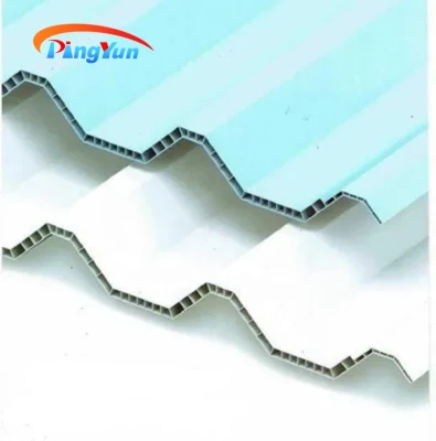ASA Coated PVC UPVC Hollow Roof Tiles for Ceramic Plain Flat Clay Plastic Corrugated Roof Sheet for Wall Clad Fireproof Materials Colorful Twinwall Roof Tiles