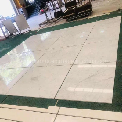 Carrara White Marble Tiles for Wall Table Countertop Floor Bathroom Kitchen Vanity