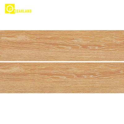 China Comfortable Bedroom Ceramic Floor Tiles Wood Pattern