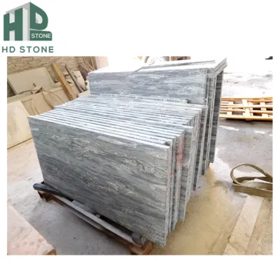 China Green Spray Wave Granite Tiles Building Wall Cladding Panel, Interior Building Walling Tiles