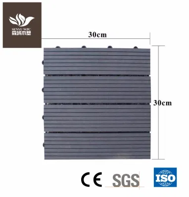 China Manufacturer Factory Outlet Low Maintenance Wood Flooring Plastic Composite Decking Tile
