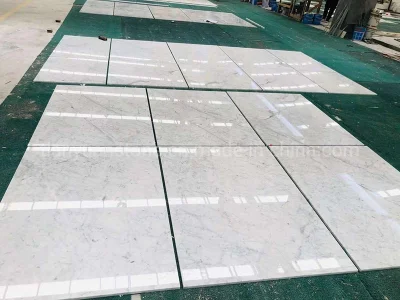 Carrara White Marble Tiles for Wall Table Countertop Floor Bathroom Kitchen Vanity