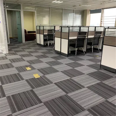 50X50 3D Modern Luxury Soft Large Living Room Plastic PVC Flooring Mat Area Rug Hotel Carpet Tiles