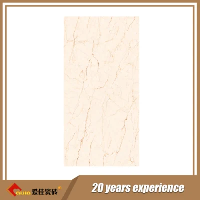 Yellow Color Glazed Porcelain Polished Tiles 600X1200mm