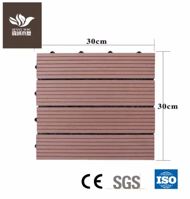 China Manufacturer Factory Outlet Low Maintenance Wood Flooring Plastic Composite Decking Tile