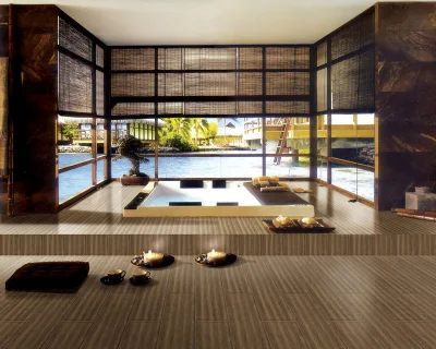 Interior Ceramic Tile Wooden 150X900mm Porcelain Wooden Rustic Floor Tiles Anti-Slip White Brown Gray Wood Look Ceramic Tile