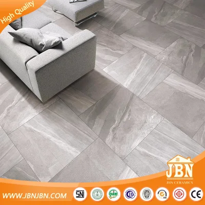 Customized Porcelanato Tiles Non Slip Matte Surface Grey Cement Style Bathroom Floor Indoor and Outdoor Marble Wall and Floor Rustic Ceramic Tile (JB6045D)