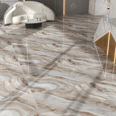 Large Marble Ceramic Polished Glazed Rock Look Glossy Porcelain Big Slab Tiles for Wall Floor