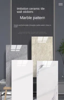 3D Ceramic Tile Sticker Wallpaper Self-Adhesive Waterproof and Moisture-Proof PVC Marble Aluminum Plastic Panel