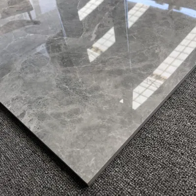 Foshan Latest Design Living Room Decoration Glazed Floor Wall Tile 800X800mm Silver Gold Plated Porcelain Tile