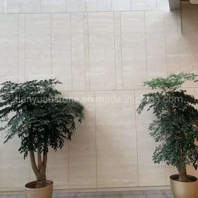 Ivory White Travertine Tiles for Wall Cladding
