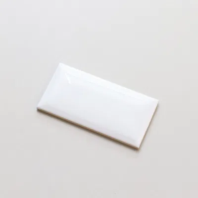 White New Ceramic 75X150mm Glazed Wall Bathroom Kitchen Backsplash Pure Color Tile