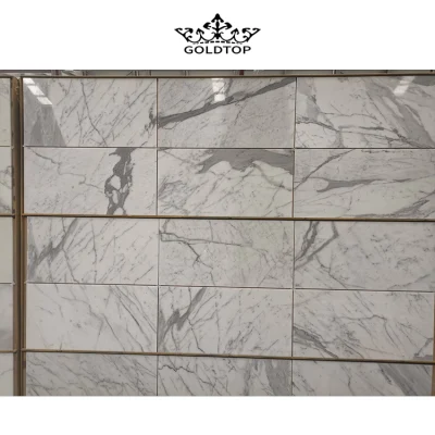 Natural Beige/Yellow/Travertine/Gray/Black/Limestone Stone Statuary White Marble Wall/Floor Tiles for Kitchen Bathroom Hotel Project