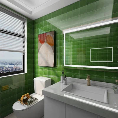 Low Price Blue Yellow Black Pink Colors Square Porcelain Mosaic Tiles for Pool Bathroom Kitchen Backsplash Wall and Floor