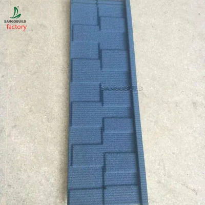 Botswana Aluminum Zinc Sand Coated Steel Corrugated Sheet Stone Coated Metal Roofing Tiles Made in China