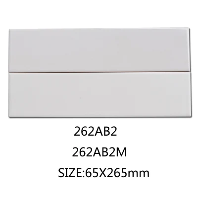 Latest New Design White Ceramic Balcony Wall Tile with Size 65X265mm