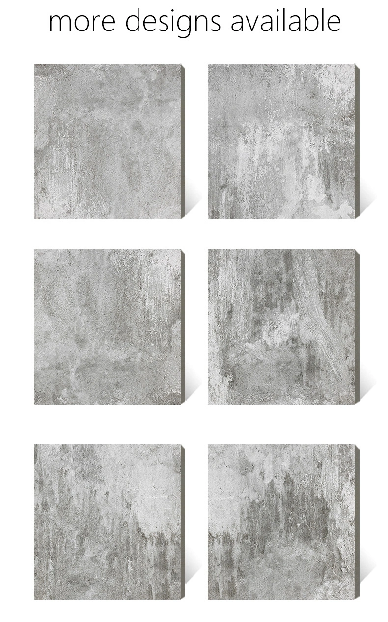 600X600mm Grey Color Cement Rustic Tile Anti-Slip Flooring Tile Lx6619W