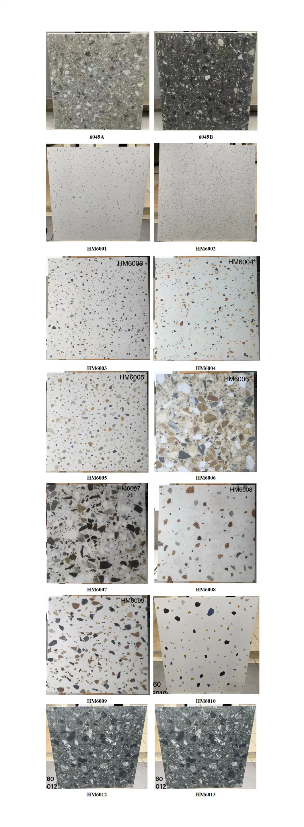 China Home Decoration Building Material 600*600mm Porcelain Matte Floor Antique Terrazzo Rustic Tiles