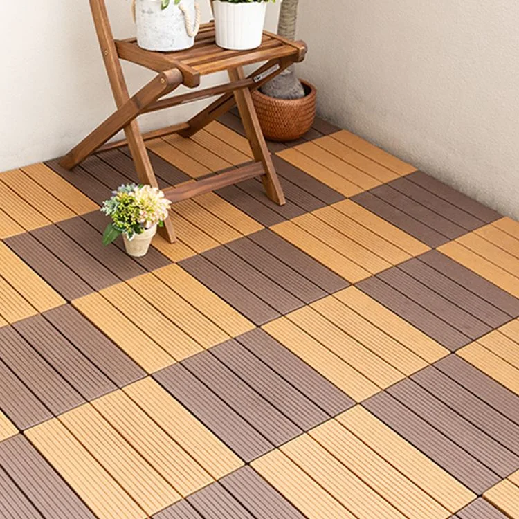 Wholesale Garden Decoration WPC DIY Decking Tiles 300*300mm Outdoor WPC Interlocking Decking Tiles