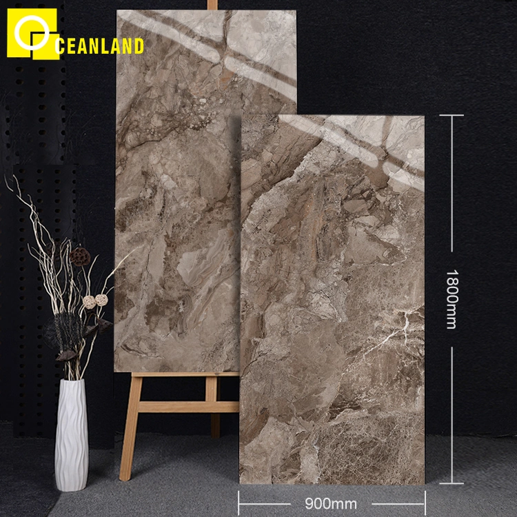 Building Materials 900X1800mm Marble Look Big Glazed Porcelain Tile Sintered Stone Slab