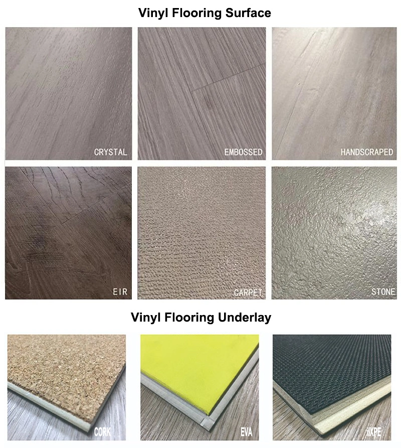 Antislip Click Lvp Lvt Spc Plastic Flooring Plank Luxury Vinyl Tile