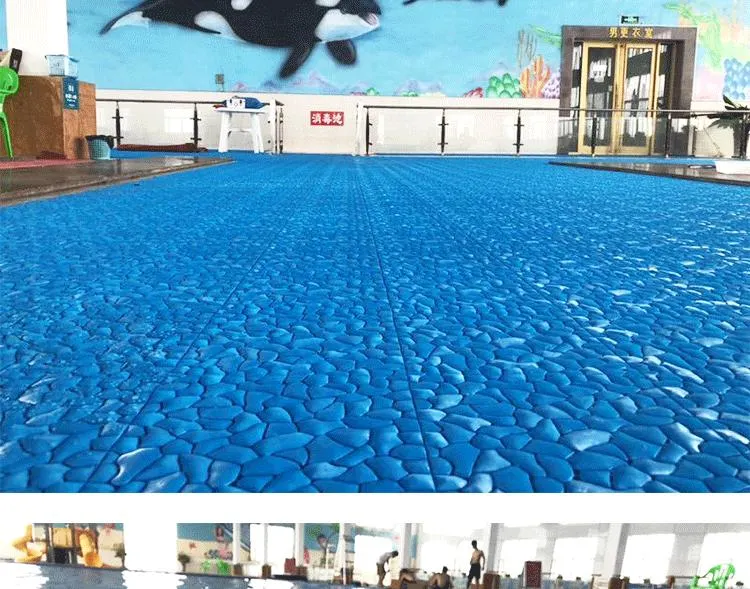 Interlocking Modular Anti-Skid Comfortable PVC Floor Tile for Bath