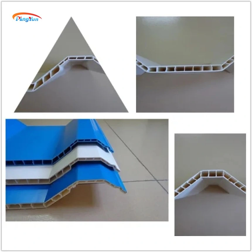 ASA Coated PVC UPVC Hollow Roof Tiles for Ceramic Plain Flat Clay Plastic Corrugated Roof Sheet for Wall Clad Fireproof Materials Colorful Twinwall Roof Tiles