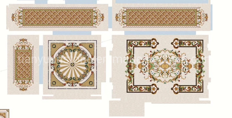 Marble Water-Jet Medallion Tile with Classical Style for Flooring Decoration