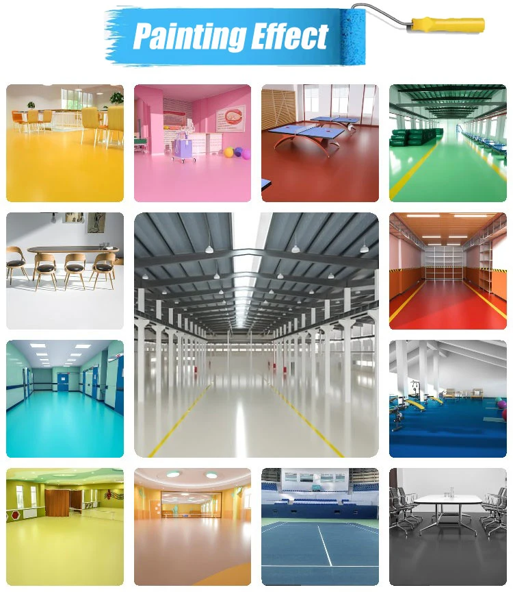 Polyurethane Resin Floor Waterborne Epoxy Finish Coat Basement Concrete Epoxy Coating Floor Paint