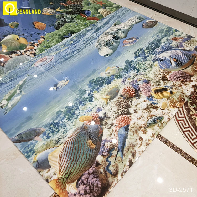 3D Ceramic Wall Tile in Sea