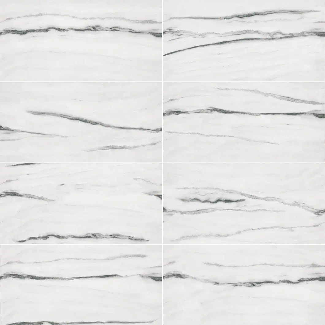 90X180cm 36&quot;X72&quot; Panda White Marble High Gloss Floor Porcelain Tile