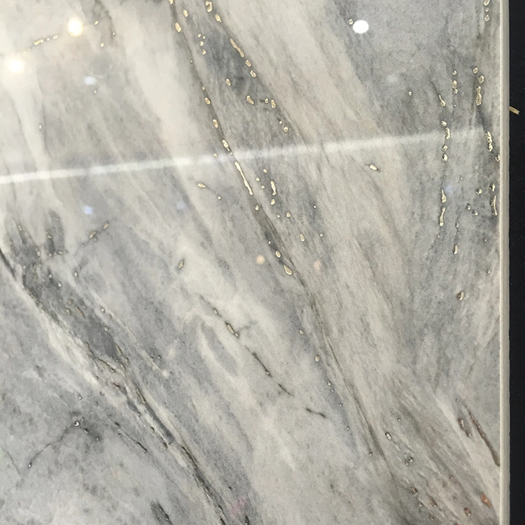 800*800mm Grey Marble Look Sitting Room Wear Resistant Full Body Polished Glazed Floor Tile