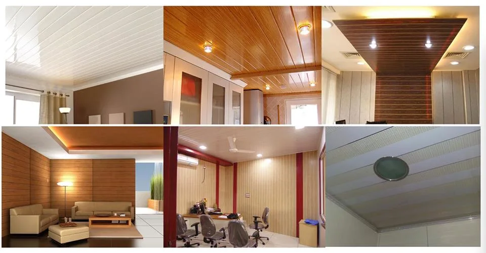 High Glossy 25cm Ceiling Tiles Interior PVC Ceiling Panel in China