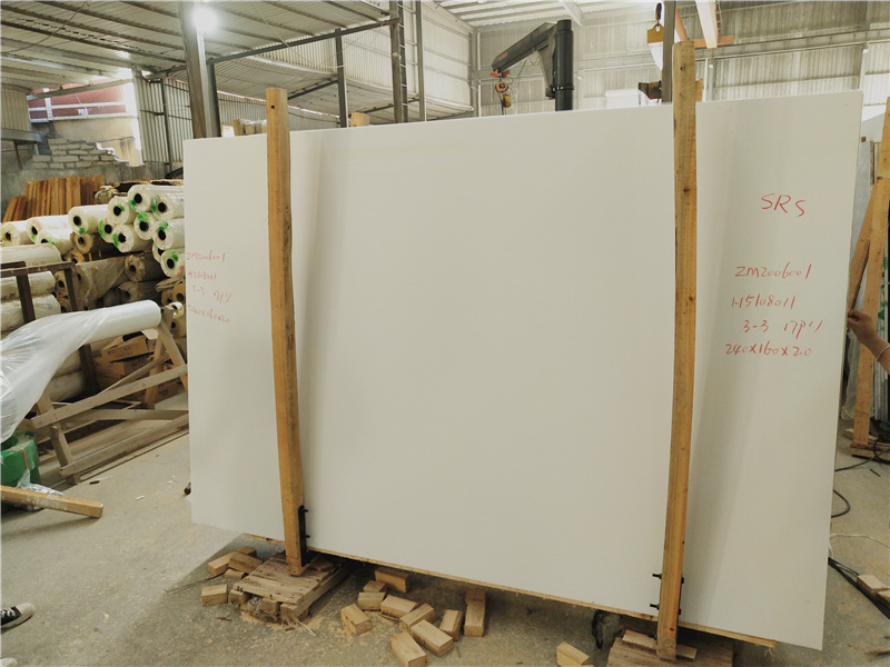 Super White Artificial Marble Engineered Marble Stone for Countertops/Vanity Tops/ Wall and Floor Tiles