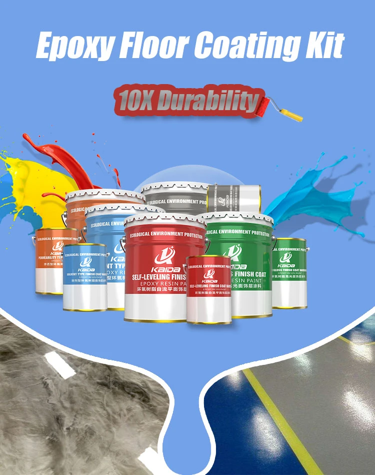 Polyurethane Resin Floor Waterborne Epoxy Finish Coat Basement Concrete Epoxy Coating Floor Paint