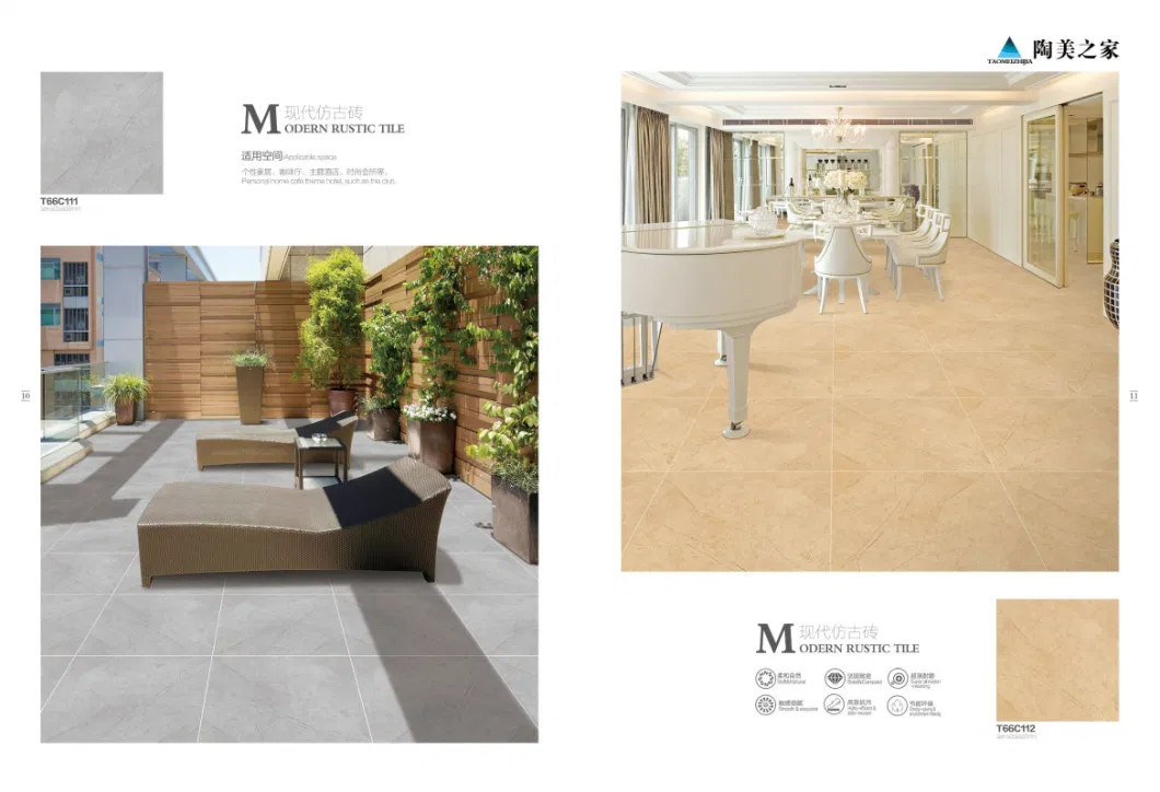 600*600 mm Beige Marble Flooring Porcelain Tile for Building Material