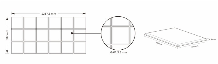 Acid-Resistant White Jla Netural Box and Wooden Pallet Terracotta Clay Tiles Backsplash Tile