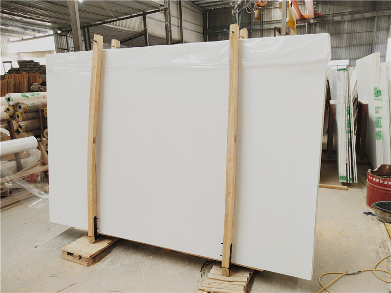 Super White Artificial Marble Engineered Marble Stone for Countertops/Vanity Tops/ Wall and Floor Tiles