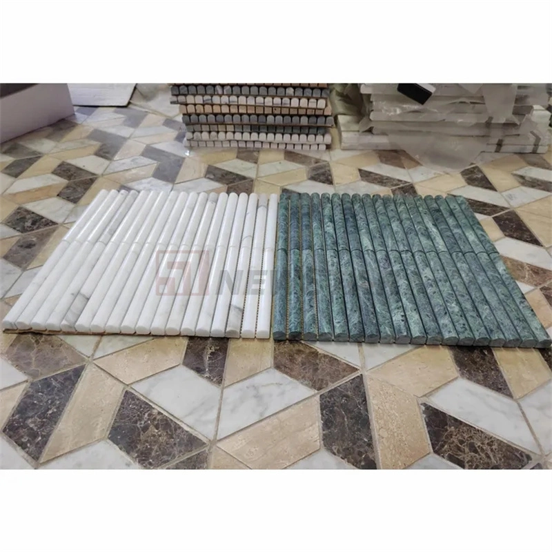 Curve Fluted Marble Tiles Stone Background Wall Mosaic Fluted Tile Fluted Wall Tiles