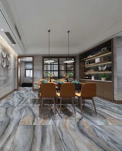 Big Size Tiles New Marble Design Building Material Full Body Ceramic Glazed Full Polished Porcelain Wall and Floor Tile